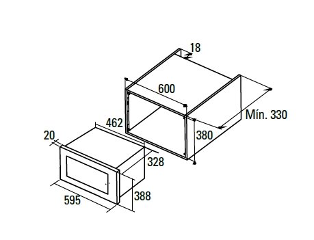Купить Встраиваемая СВЧ печь CATA MC 20 D ENC — Фото 2