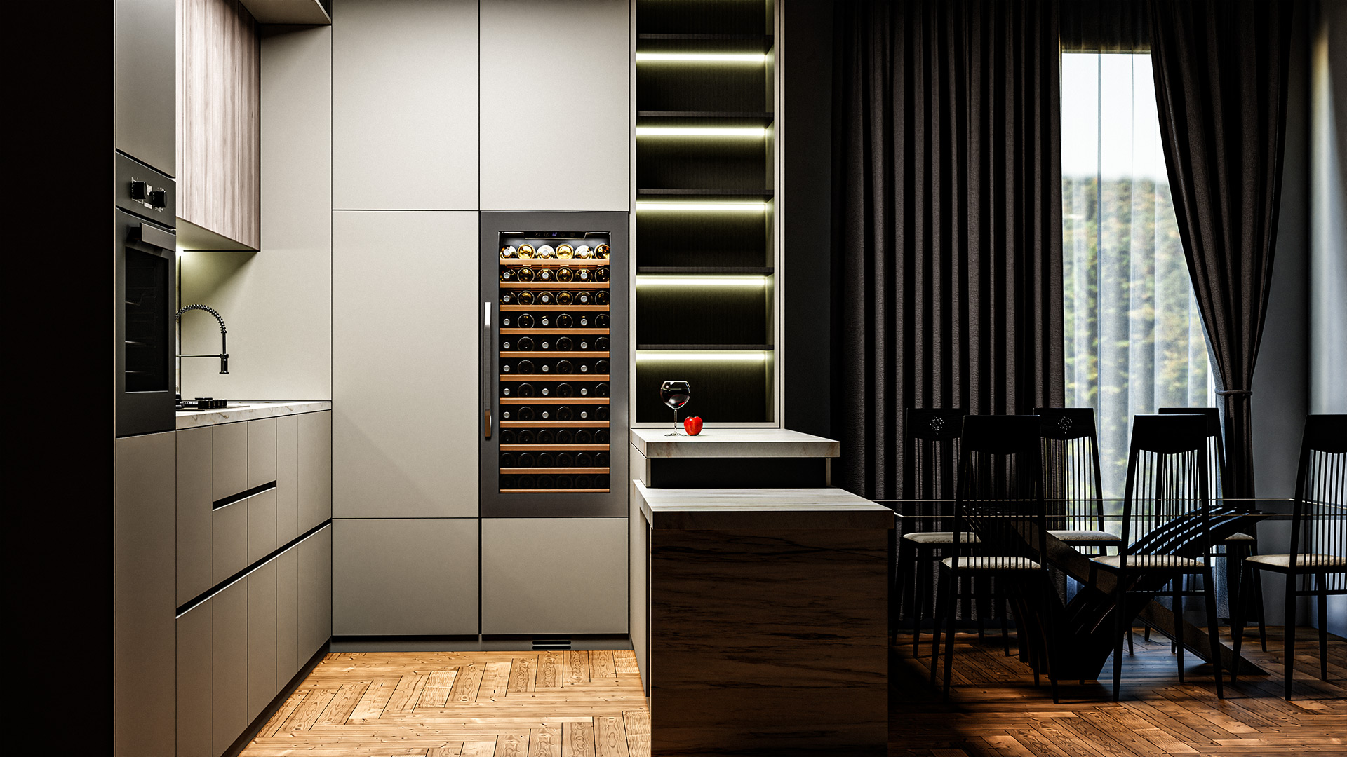 Купить Встраиваемый винный шкаф Meyvel MV66-KSB1 — Фото 2