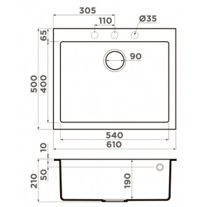 Купить Мойка OMOIKIRI Bosen 61-SA Tetogranit/бежевый — Фото 2