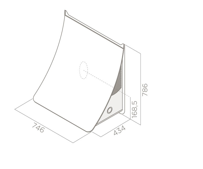 Купить Купольная вытяжка ELICA NUAGE PAINTABLE/F/75 — Фото 5