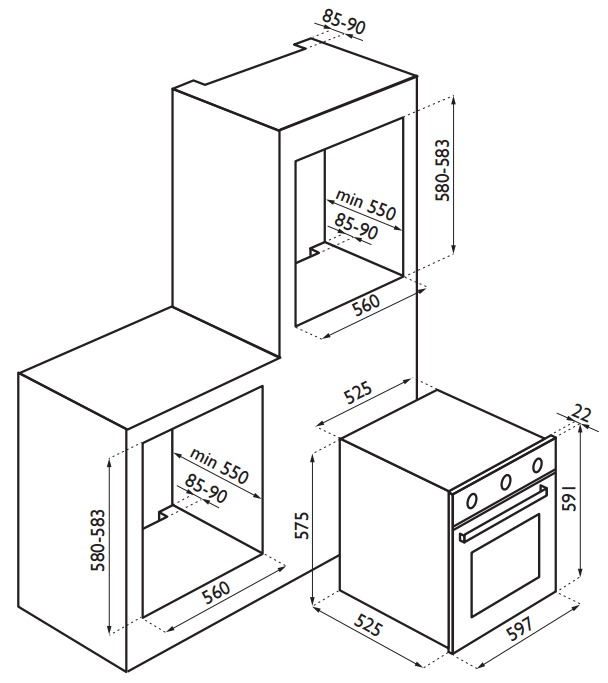 Купить Электрический духовой шкаф Ardesia F66EM5TX — Фото 3