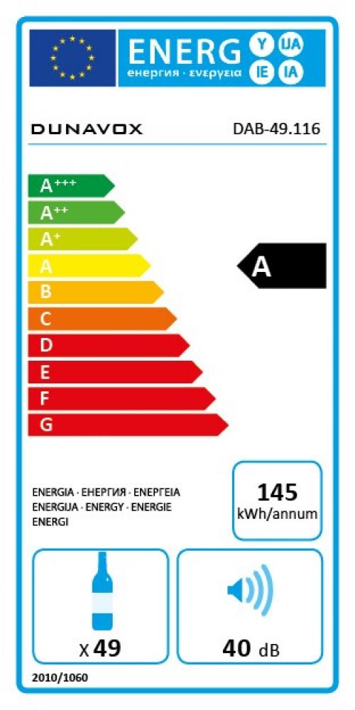 Купить Встраиваемый винный шкаф DUNAVOX DAB-49.116DSS.TO — Фото 3