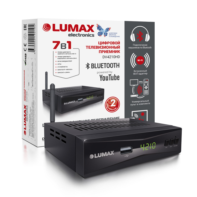 ТВ Тюнер LUMAX DV4210HD																		 — описание, фото, цены в интернет-магазине PT Stores