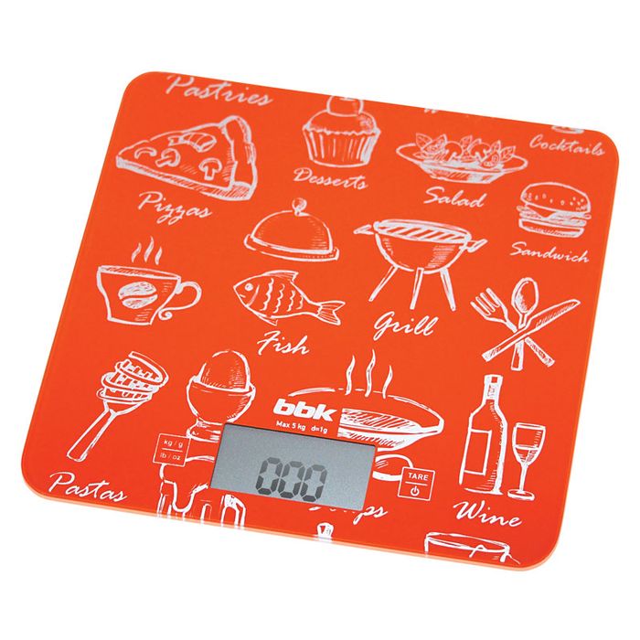 Кухонные весы BBK KS108G оранж																		 — описание, фото, цены в интернет-магазине PT Stores