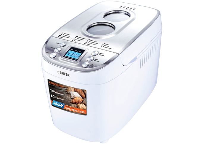 Хлебопечь CENTEK CT-1415 бел																		 — описание, фото, цены в интернет-магазине PT Stores