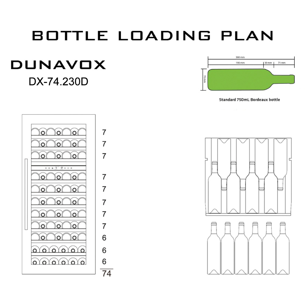 Купить Встраиваемый винный шкаф DUNAVOX DX-74.230DW — Фото 6