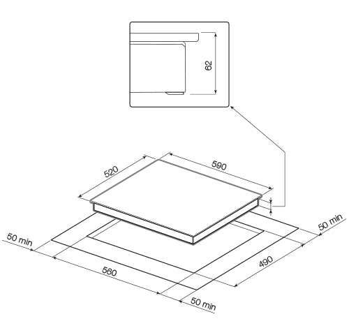 Купить Индукционная варочная панель GRAUDE IK 60.1 E — Фото 2