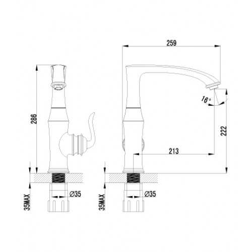 Купить Смеситель LEMARK LM4705G Смеситель Brava для кухни — Фото 2