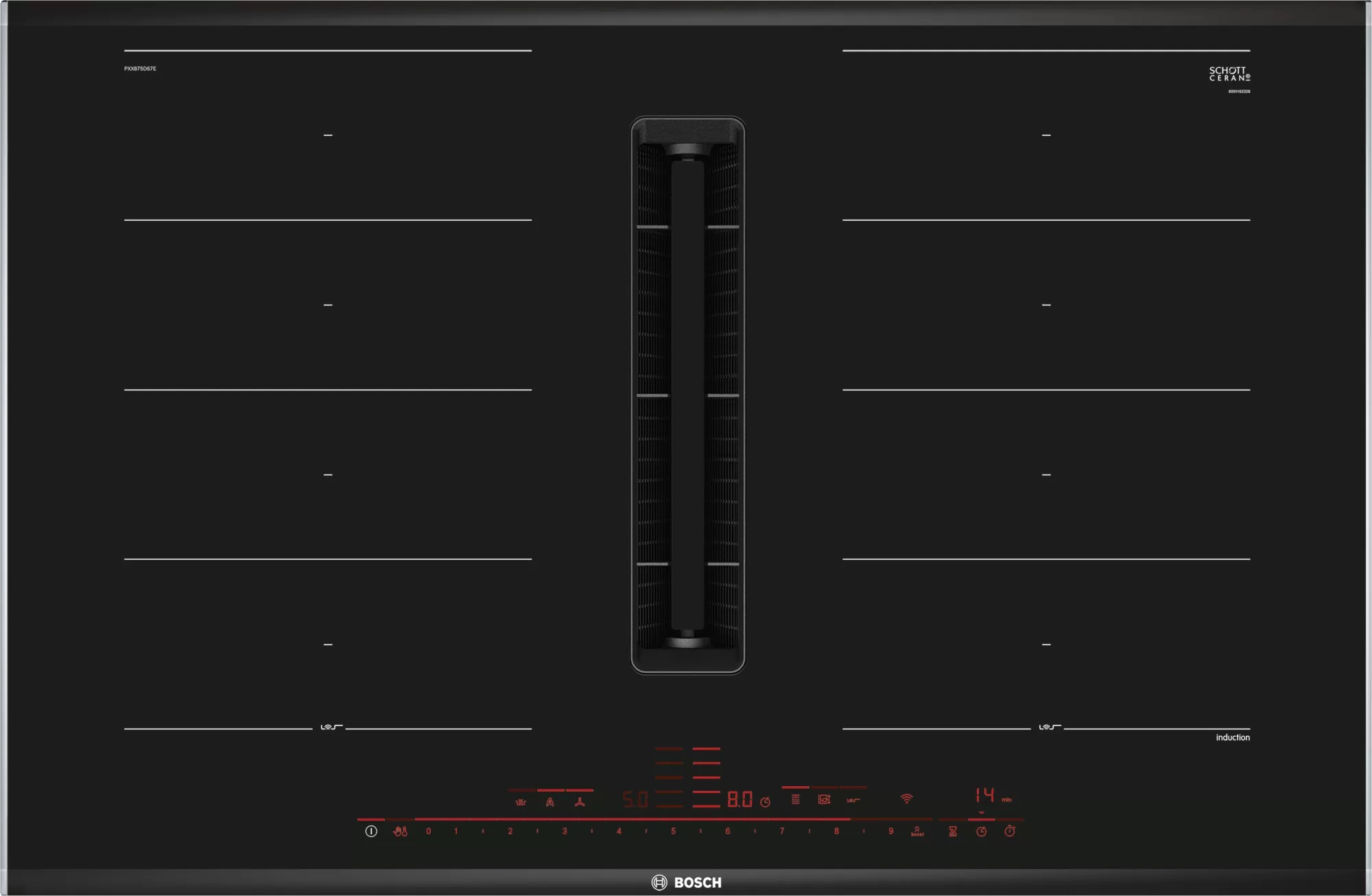 Индукционная варочная панель Bosch PXX875D67E																		 — описание, фото, цены в интернет-магазине PT Stores