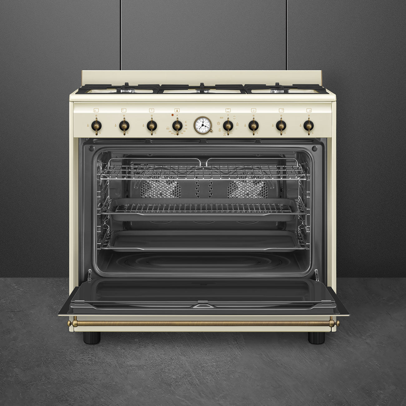 Купить Комбинированная плита Smeg CO96GMP9 — Фото 2