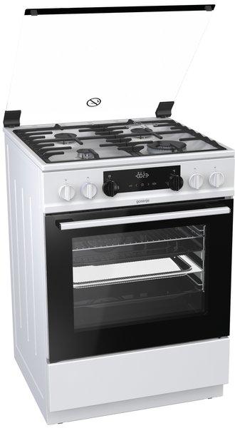 Комбинированная плита Gorenje K 6341 WA																		 — описание, фото, цены в интернет-магазине PT Stores