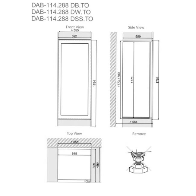 Купить Встраиваемый винный шкаф DUNAVOX DAVG-114.288DB.TO — Фото 5