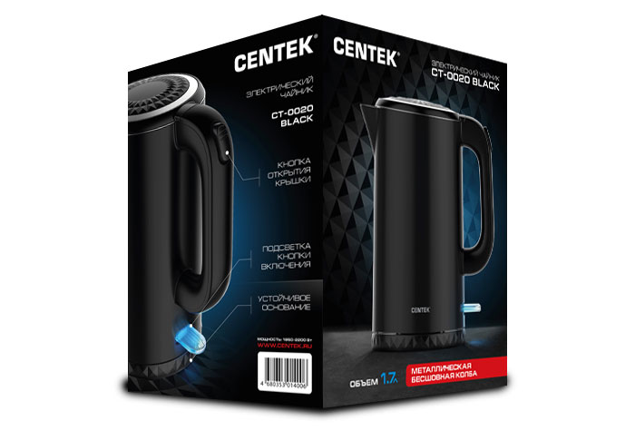 Купить Чайник CENTEK CT-0020 (Black) — Фото 5