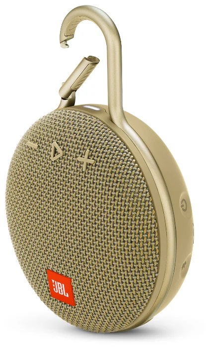 Портативная акустика JBL CLIP 3 песочный																		 — описание, фото, цены в интернет-магазине PT Stores