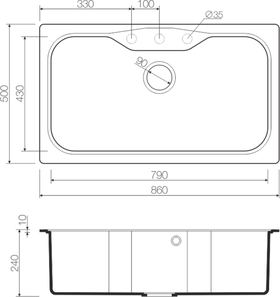 Купить Мойка OMOIKIRI Maru 86-GR Tetogranit/Leningrad grey — Фото 2