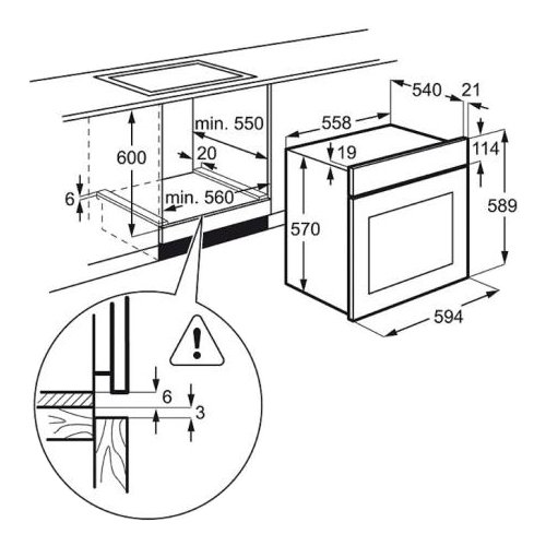 Купить Электрический духовой шкаф Electrolux EZC 52430 AX — Фото 2