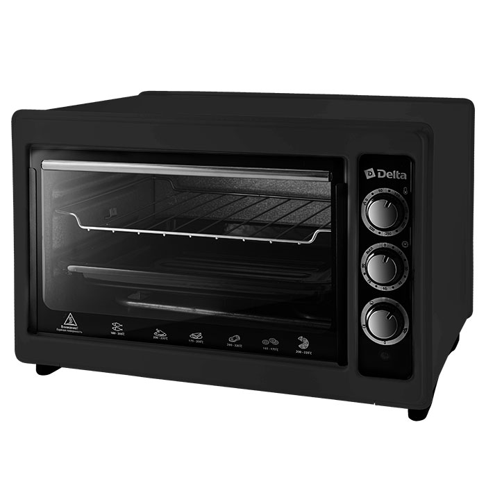 Мини-печь DELTA D-0123 черн																		 — описание, фото, цены в интернет-магазине PT Stores