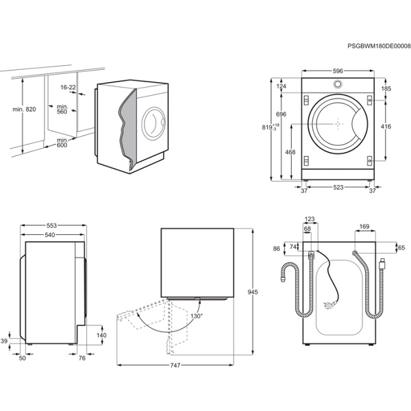 Купить Встраиваемая стиральная машина Zanussi ZWI712UDWAR — Фото 6