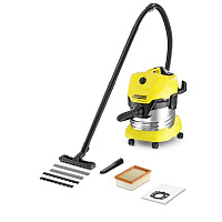 Профессиональный пылесос KARCHER Пылесос Karcher MV 4 Premium желтый/черный 1.348-150.0