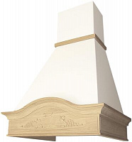 Купольная вытяжка ELIKOR Вилла Фрукты 90П-650-П3Д бежевый/дуб неокр