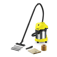 Профессиональный пылесос KARCHER Пылесос Karcher MV3 premium желтый 1000Вт 1.629-840.0