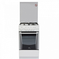 Комбинированная плита DeLuxe 506031.01гэ белый реш.эмаль