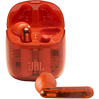 JBL T225TWS прозрачный оранжевый