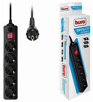 Сетевой фильтр Buro 500SH-1.8-B 1.8м (5 розеток)