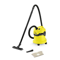 Профессиональный пылесос KARCHER Пылесос Karcher MV2 желтый/черный 1000Вт 1.629-760.0