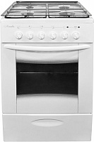 Комбинированная плита Лысьва ЭГ 4к01 МС-2у белая, со стеклянной крышкой