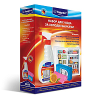 TOPPERR 3104 Набор для ухода за холодильниками (спрей 500мл + поглотитель запаха + салфетка)