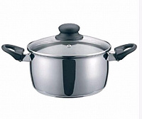 BAUMALU 340948 Кастрюля со ст/кр, гамма "Элеганс", диаметр 20, нерж. сталь