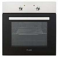 Встраиваемый электрический духовой шкаф LEX EDM 040 IX нержавеющая сталь/черный