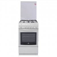 Комбинированная плита DeLuxe 506031.00гэ белый реш.эмаль