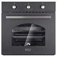 Встраиваемый газовый духовой шкаф RICCI RGO-611BL