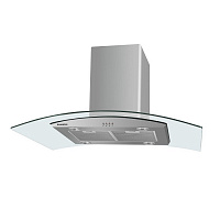 Островная вытяжка MAUNFELD ANCONA PlusA (ISLA) 90 нержавейка/прозрачное стекло